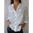 Women's Elegant Semi-Sheer Lace Blouse - Lightweight Breathable Long Sleeve Button-Up Shirt with Stand-Up Collar, Solid Color Machine Washable Plus Size Top for Spring Summer Casual & Formal Wear, Lace Shirt, Delicate Fabric Design