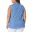 Plus Size Chambray Tops for Women Sleeveless Button Work Shirts Chambray Blouses Summer