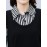 Plus Size, 1pc black and white striped spliced top, fashionable casual style, tummy-covering effect, suitable for daily wear in mid-to-senior age/autumn-winter season, plus-size Women's midi-length base layer shirt