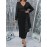 Plus Size, European and American Fashion Halloween Christmas Holiday Style Glowing Fabric Patchwork Long Sleeve Plus Size Dress, Halloween Plus Size Women