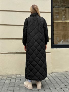 [Plus Size | Winter Coat] Plus Size Winter Coat - Women's Plush-Lined Thickened Warm Stand Collar for -10°C, Large Pockets, Machine Washable Elegant Outerwear in Brown & Maroon (Elegant Special Collection)